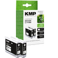 KMP Alternative für Brother 2 x LC970Bk Tintenpatronen-Set mit kompatibler Alternative, schwarz, Double Pack