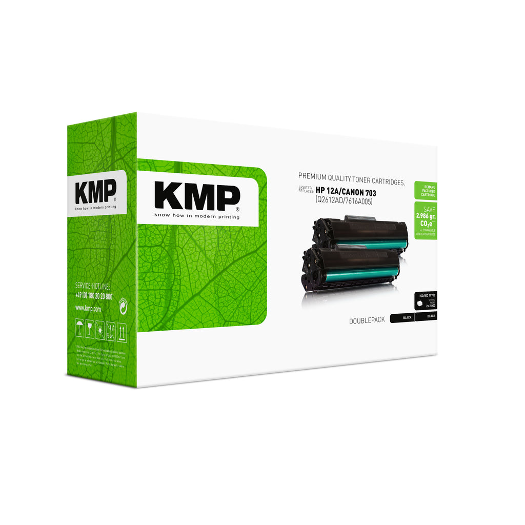 KMP Alternative für HP HP12A (Q2612AD)/ Canon 703 (7616A005)