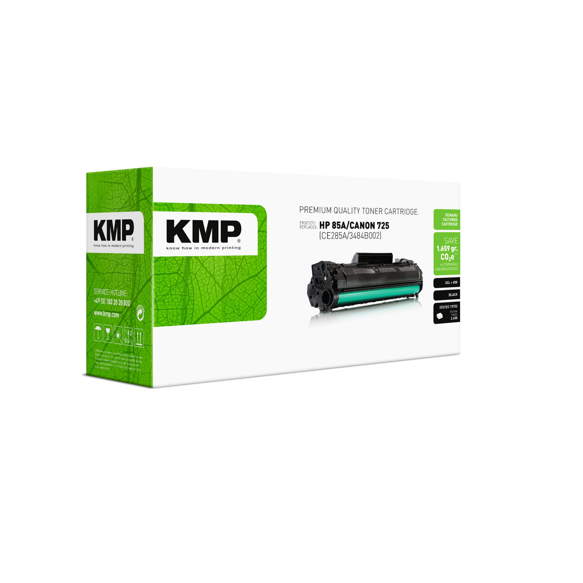KMP Alternative für HP HP85A/
Canon725 (CE285A/
3484B002)