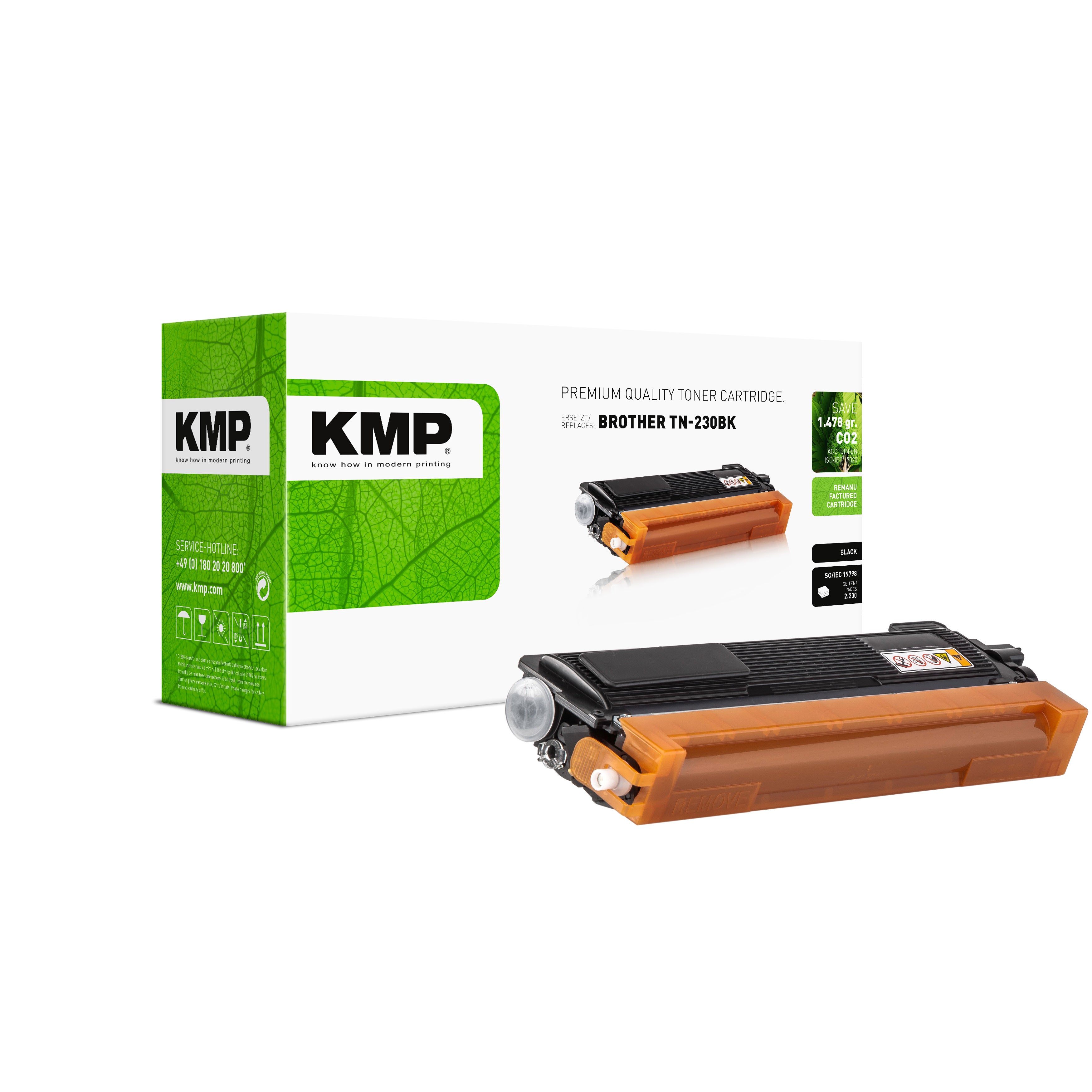 KMP Alternative für Brother TN230BK Tonerpatrone schwarz für Brother DCP-9010CN, HL-3040CN, HL-3070CW