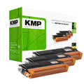 KMP Alternative für Brother TN230CMY Tonerpatrone grün mit Toner-Alternative für Brother TN230CMY