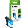 KMP Alternative für Brother LC123C Tintenpatrone, cyan, für Brother DCP J132W und DCP J152W