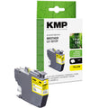 KMP Alternative für Brother LC3213Y Tintenpatrone gelb für Brother DCP und MFC, mit Kartuschenetikett