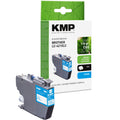 KMP Alternative für Brother LC421XLC Tintenpatrone für Inkjet Drucker cyan mit KMP Kartusche
