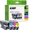 KMP Alternative für Brother LC422XLVAL Tintenpatrone XL-Format, kompatible Ersatzpatrone in Schwarz