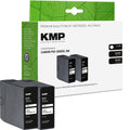 KMP KMP Alternative für Canon 2x PGI2500XLBK 9254B001 Druckerpatrone schwarz, 2er Pack Tintenstrahl