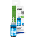 KMP Alternative für Epson T6642 Tintenpatrone für EcoTank, blaues Cyan mit Flasche und Verpackung