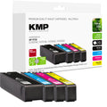 KMP Alternative für HP HP973X Tonerpatrone für Laserdrucker, schwarze Tonerpatronen mit farbigen Etiketten