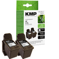 KMP Alternative für HP 2x HP21XL C9351CE Druckerpatrone im 2er Pack schwarz pigmentiert mit 189 g