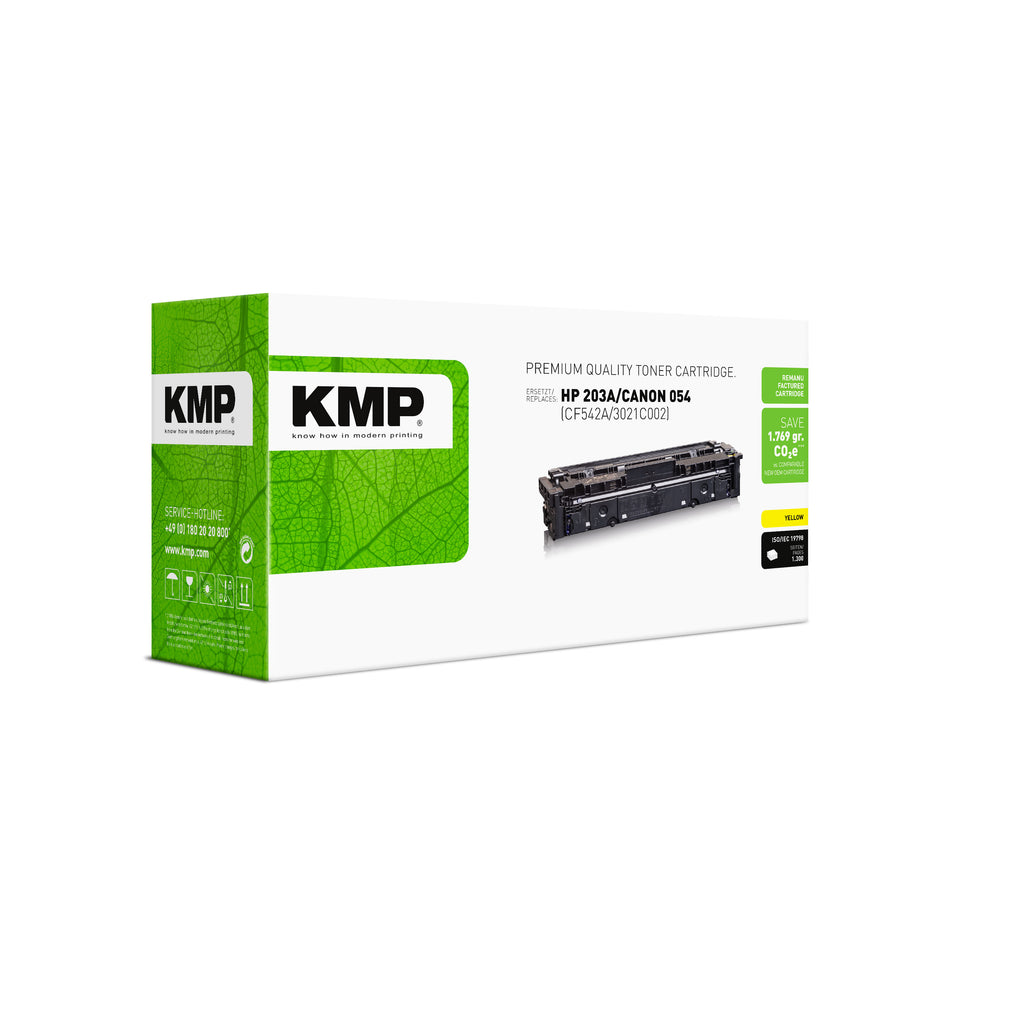 KMP Alternative für HP HP203A  (CF542A)/ Canon 054 (3021C002)