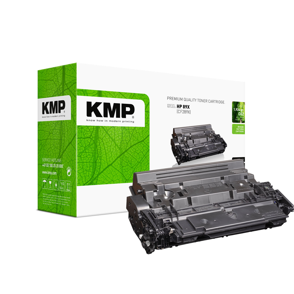 KMP Alternative für HP HP89X CF289X Tonerpatrone für Laser Drucker grün mit Ersatz für HP89X