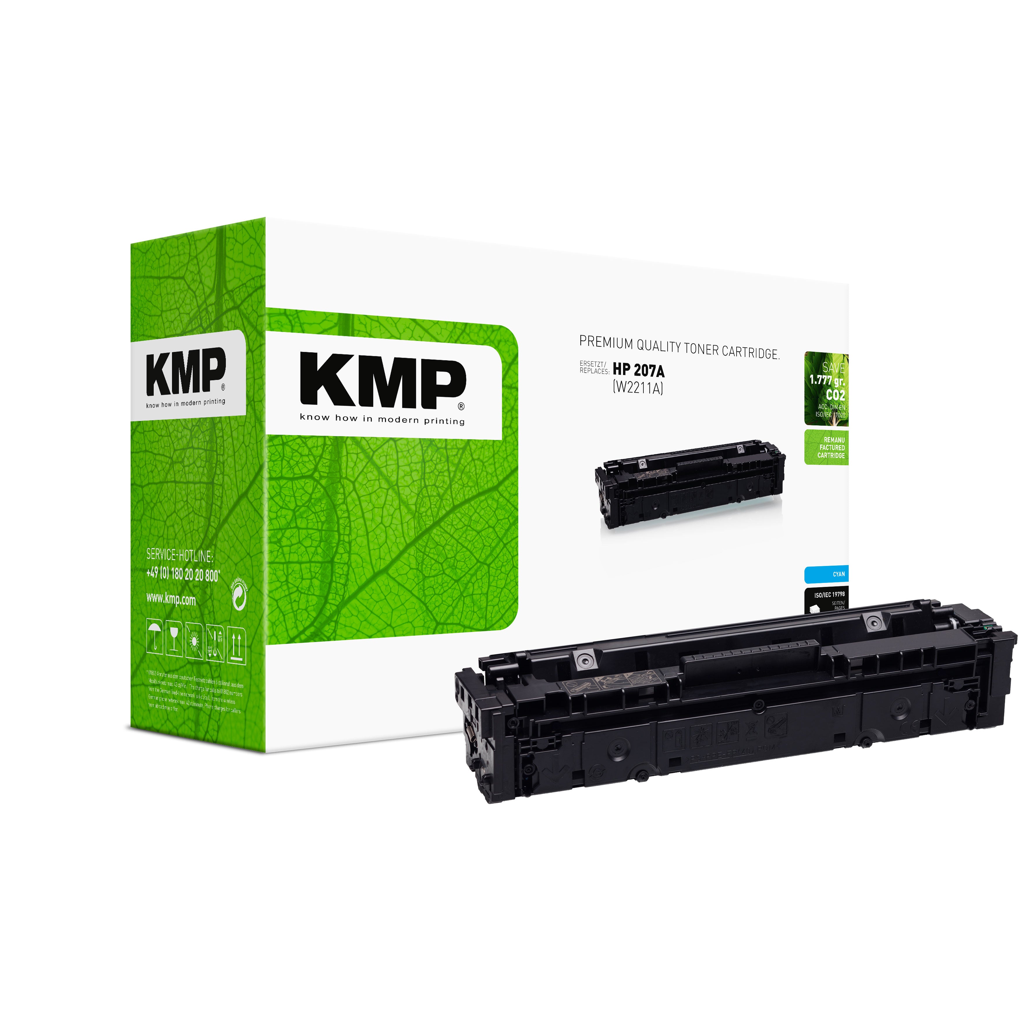 KMP Alternative für HP HP207A (W2210A)