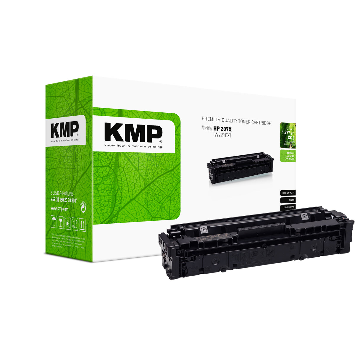 KMP Alternative für HP HP207X W2210X Toner für Laser Drucker grün mit Toner-Alternative für HP W2210X