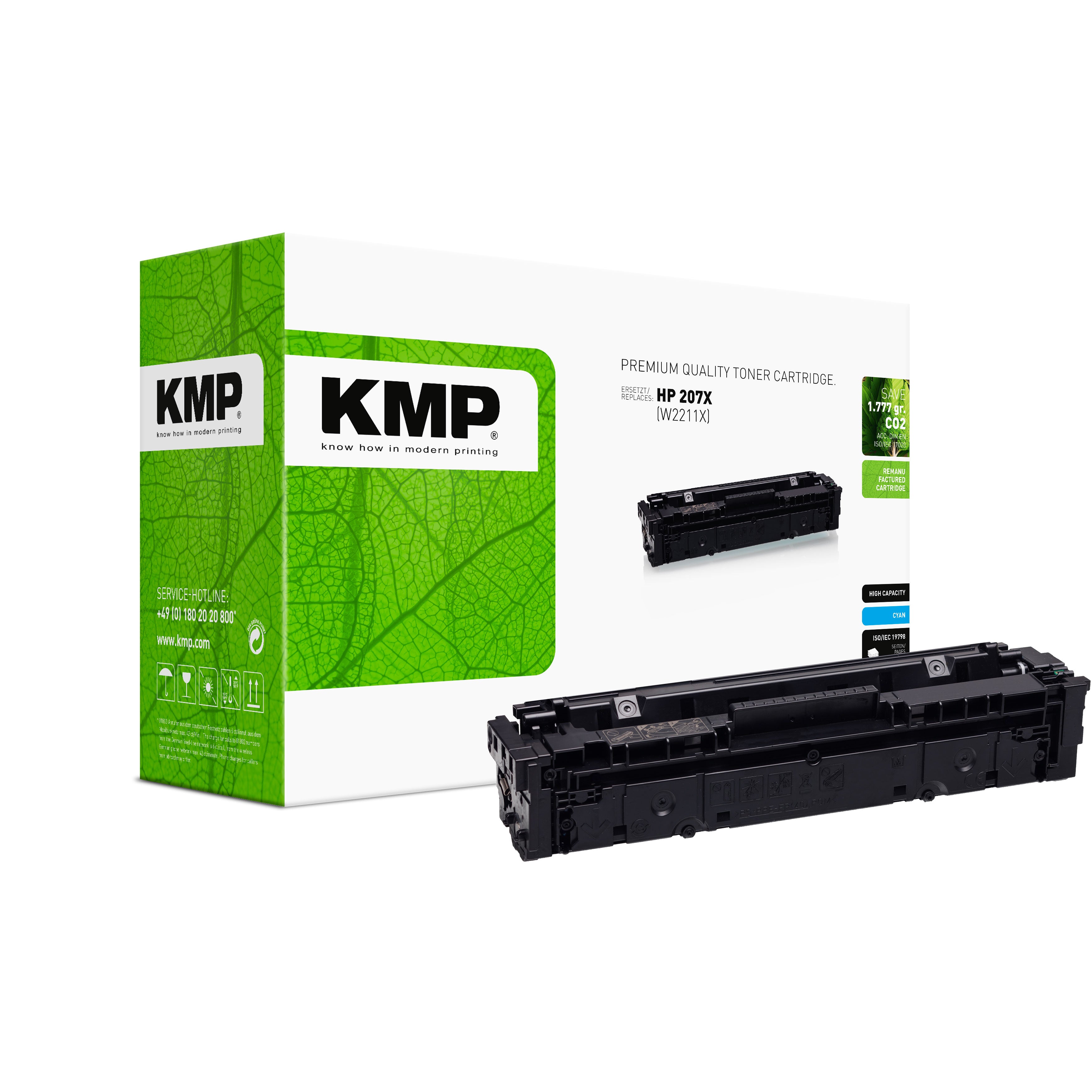 KMP Alternative für HP HP207A (W2210A)