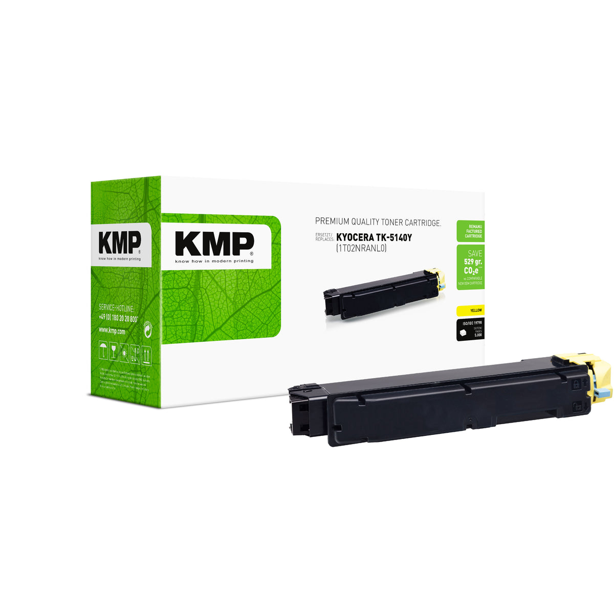 KMP Alternative für Kyocera TK5140Y (1T02NRANL0)