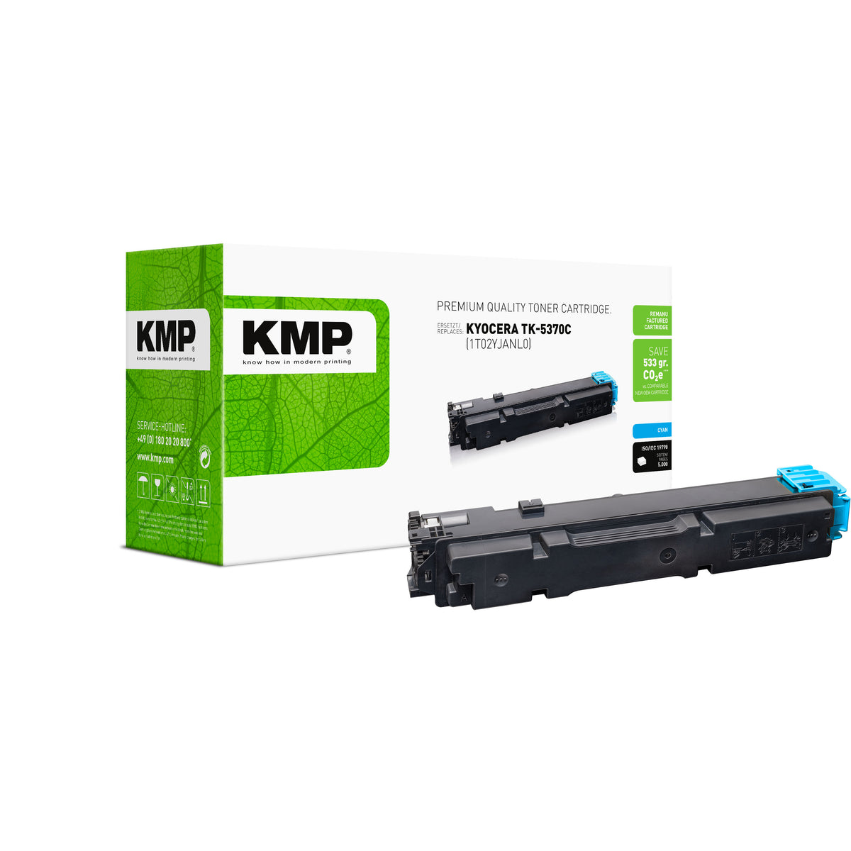 KMP Alternative für Kyocera TK5370C (1T02YJCNL0)