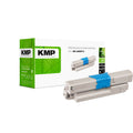 KMP Alternative für OKI 46508712 Tonerpatrone für Laserdrucker in grün und blau, für OKI C332dn