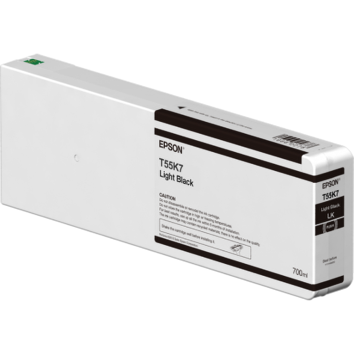 Epson Tinte light schwarz 700ml SC P6000 P7000 P8000 P9000, Original Tintenflasche für Großformatdrucker