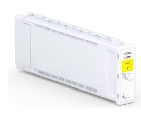 EPSON Tinte gelb 700ml SC T3700 5700 7700 C13T50M400 Epson Tintenpatrone für Großformatdrucker mit gelber Gel Tinte und 700 ml