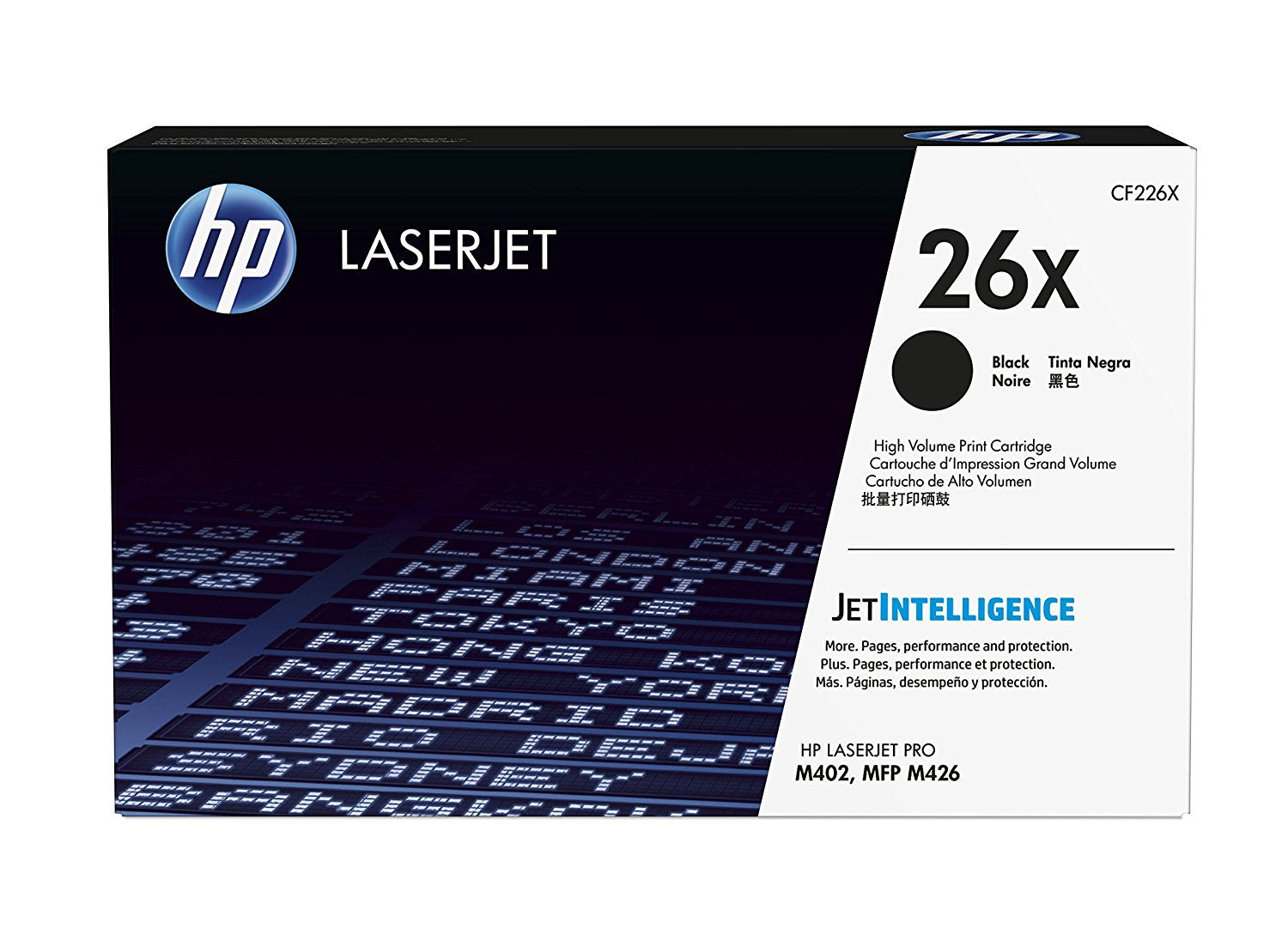 HP Toner CF226X 26X schwarzer Laserjet Toner für Laserprinter, kompatibel mit HP LaserJet Pro M402d