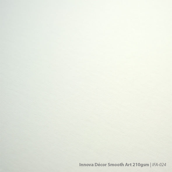 Innova IFA24 Décor Smooth Art 210 A4 Druckpapier, weiß, glatte Kunstdruckpapier Oberfläche für 25 Blatt