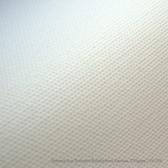 Innova IFA96 Eco Solvent Poly Cotton Canvas 370 30 inch 25 m Rolle, weißes Poly-Cotton Canvas für Eco Solvent Inkjet-Druck