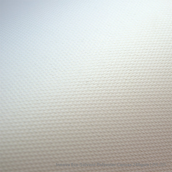 IFA95 Eco Solvent Polyester Canvas 240 30 Zoll 25 m Rolle von Innova, matte Leinwandoberfläche in hellem Beige