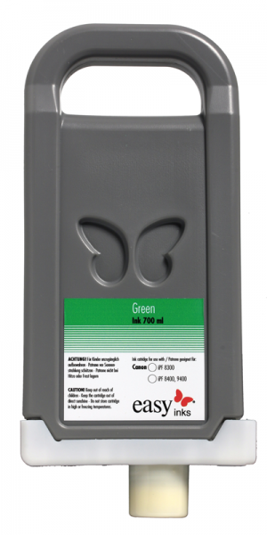 easy inks Tintentank Grün für Canon iPF8100, 9100, kompatibel zu PFI-302 und PFI-702, 700ml