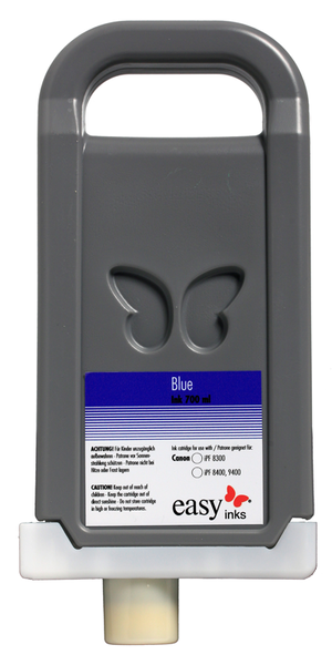 easy inks Tintentank Blau für Canon iPF8400, 8400S, 8400SE, 9400, 9400S, kompatibel zu PFI-706, 7