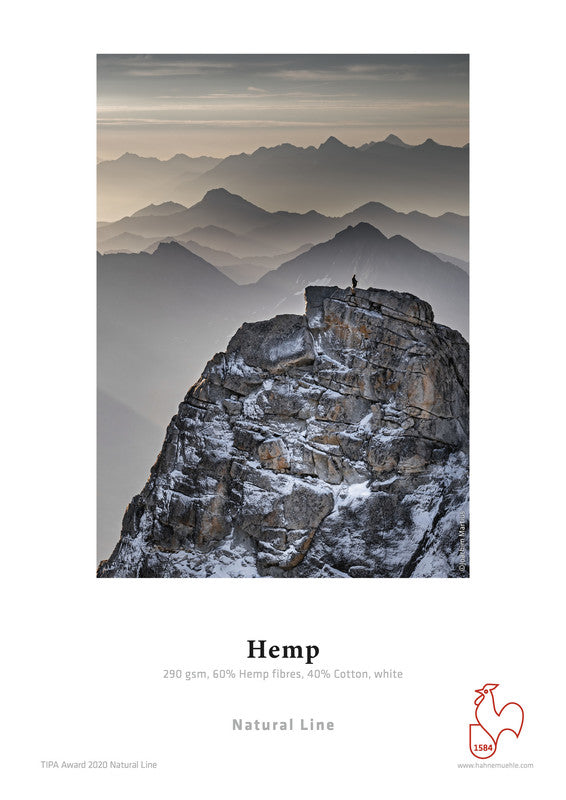 Hahnemühle Hemp Hanffaser Leinwandpapier in Weiß mit mattem Finish als 0,432 x 12 m Rolle