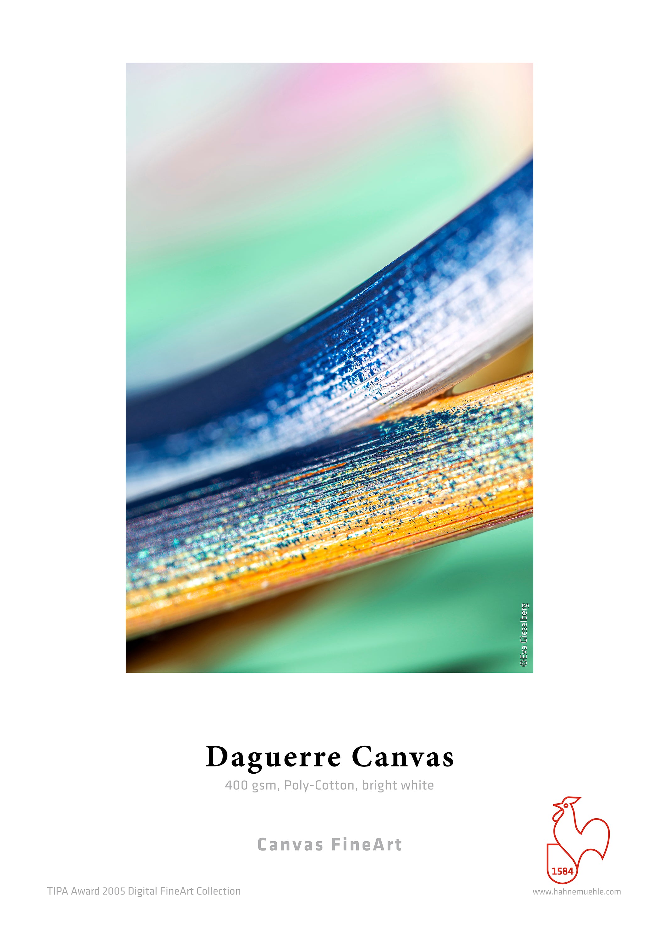 Daguerre Canvas 400 gsm, Poly-Cotton, bright white 0,610x12m 400gsm 1 Rolle 2 Zoll