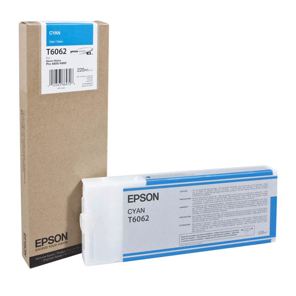Epson Tinte 4800 / 4880 UCK3 Cyan 220ml - C13T606200
