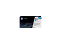 HP Toner CE251A 504A cyan LaserJet Tonerkartusche mit 504A Aufdruck auf schwarzer Verpackung