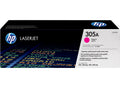 HP Toner CE413A 305A magenta LaserJet Tonerkartusche für Farbdruck mit magentafarbenem Einsatz