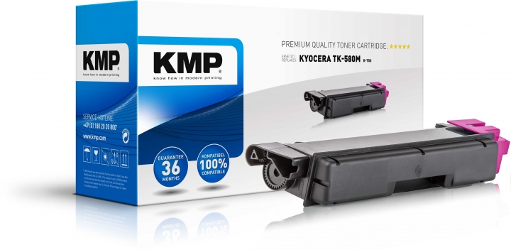 KMP K-T50 Toner Magenta ersetzt KYOCERA TK580M (1T02KTBNL0)